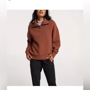 CALIA by Carrie Undereood Elevate Zip Pullover Sweatshirt. Size M